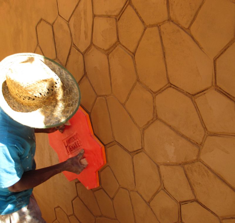 Pavimento impreso vertical