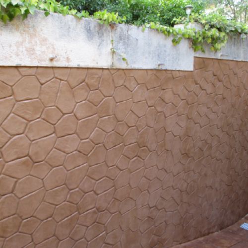 Pavimento impreso vertical