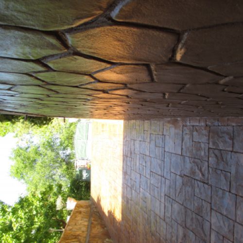 Pavimento impreso vertical